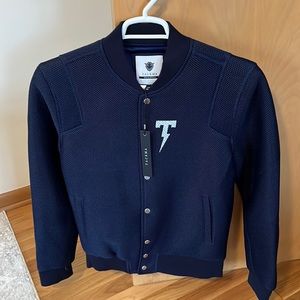 Tackma Triumph Varsity Jacket, Size Large, New with tags , Navy